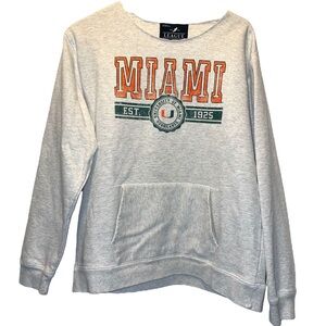 University of Miami  Hurricanes logo sweatshirt